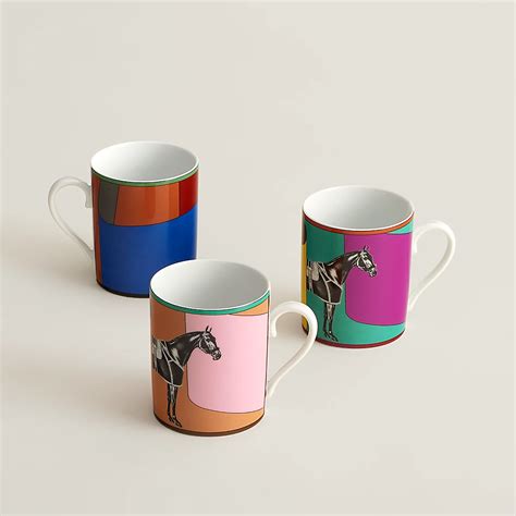 hermes spoons|Hermes mugs set.